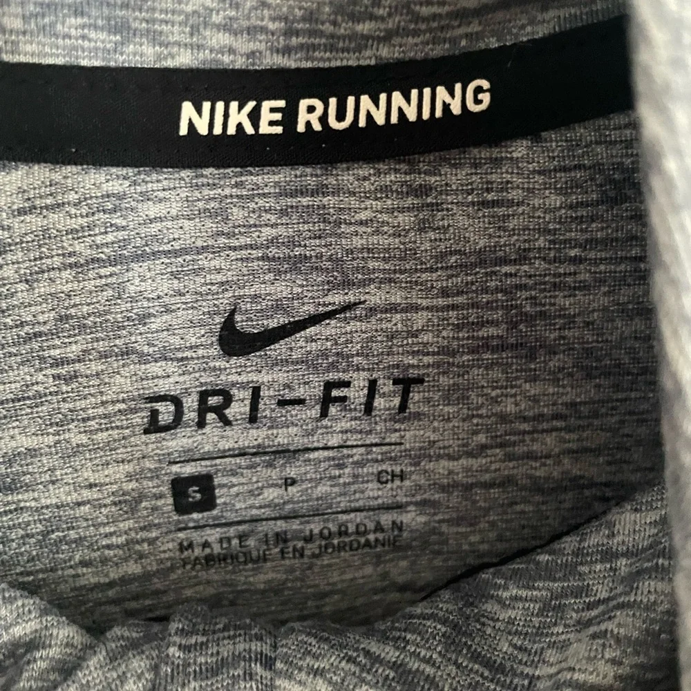 Nike Heather Gray Dri-FIT Running Pullover